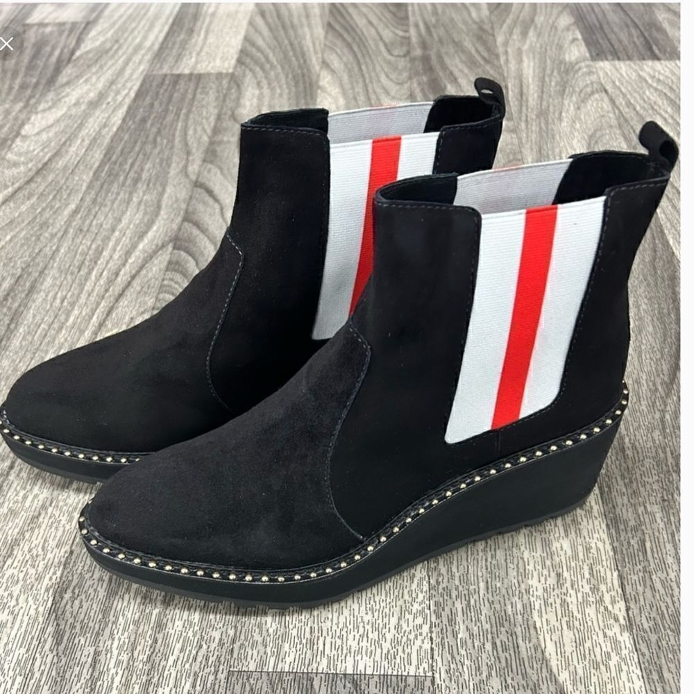 CECELIA NEW YORK Gemma Suede Boots in Black Suede Size 8.5 - Picture 4 of 8